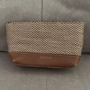 Rosetti Textured Beige and Brown Clutch